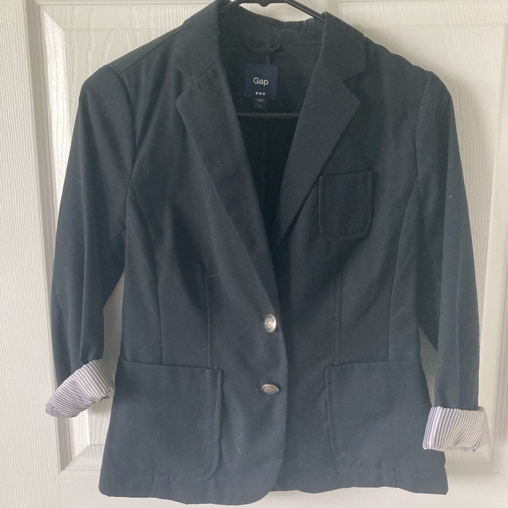 GAP Black Blazer Tailored Suit Jacket
